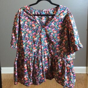 2X JODIFL Floral Multicolor Blouse